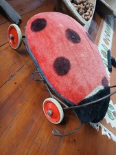 marienkäfer steiff rolltier schaukelpferd reittier vintage