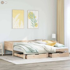 Tagesbett Ausziehbar ohne Matratze Gästebett Schlafsofa Kiefer Ausziehbett Sofa