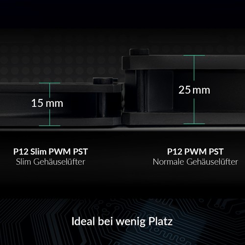 Arctic p12 slim pwm - 120, mm