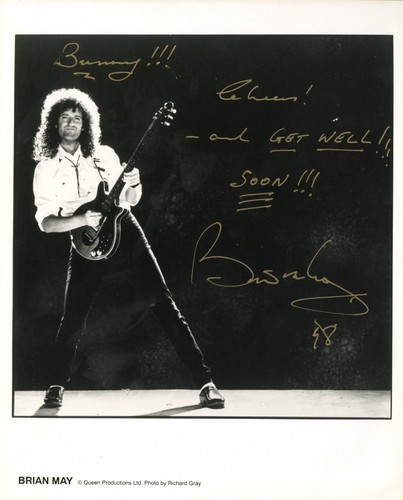 Brian may signiertes foto - brian,