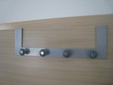 Hakenleiste Einhängleiste EDELSTAHL Türgarderobe Kleiderhaken Türhakenleiste