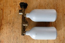 Flaschen für Brustgewicht, Helmtaucher defekt ,   ,vintage diving