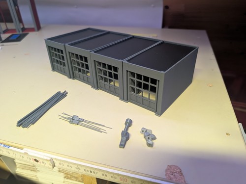 Gebäude lkw garage - h0,