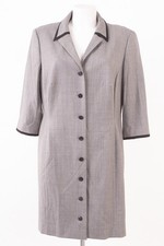 ESCADA Damen Mantel Kleid Übergangsmantel  3/4 - Ärmel Gr. DE 44 Wolle