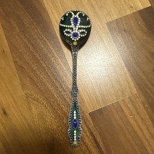 ANTIKER RUSSISCHER EMAILLIERTER SILBERLÖFFEL 916 Silber!