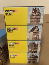 (S-13) Kibri Set 8448 H0 1:87 4 x Bausatz Fachwerkhaus 8440 8442 8444 8446 OVP