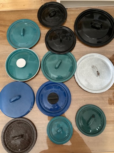 12x ddr emaille - 12x, topfdeckel