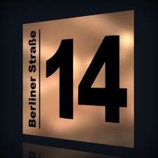 HAUSNUMMER NAMENSSCHILD IN