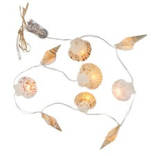 LED Lichterkette Muschel Muscheln Maritim Licht Girlande Party Landhausstil 