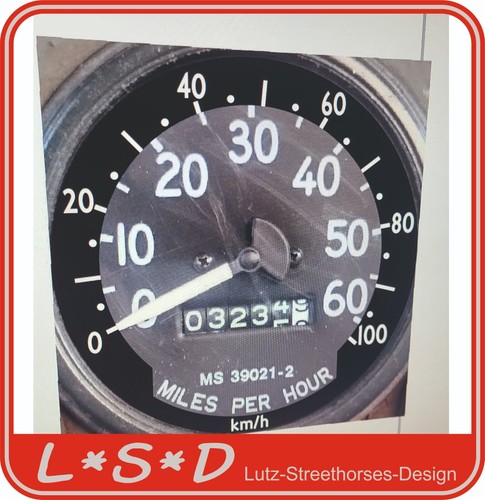 Tachoaufkleber passend - km/h,