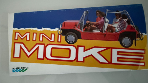 Mini moke verkaufsprospekt - mini,