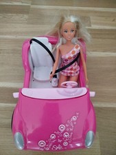 Steffi love Cabrio   rosa  pink auch für Barbie PKW Fahrzeug  30x18cm mit Puppe 