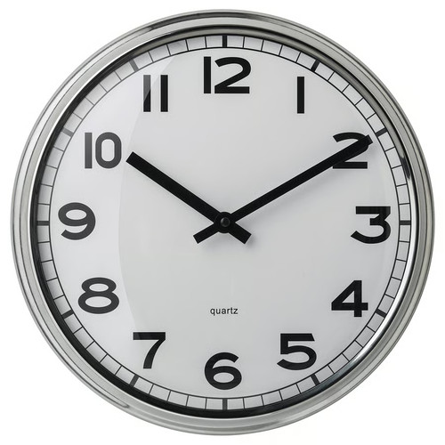Pugg wanduhr edelstahl 32 - wanduhr,, edelstahl,