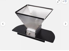 Premium Edelstahl 2 Walzen Brecher Malz Getreidemühle Set mit Boden