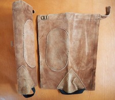 Minichaps Chapsletten Gr. S klein braun Leder Wildleder Kinder schlanke Damen