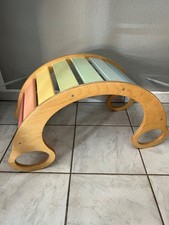 LUNATUR Regenbogen Wippe pastell aus Holz NP.: 150,-