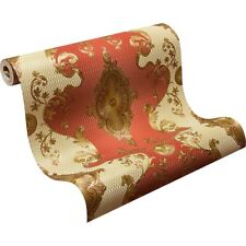 Satintapete Barock Ornament