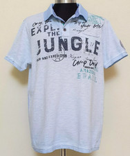 Neu Original Camp Blue Label Poloshirt Gr.XL in Hellblau Neu/Ungetragen