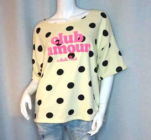 Kurzarm sweat shirt polka - kurzarm,