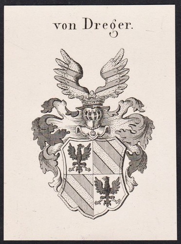 Dreger wappen coat - dreger, of