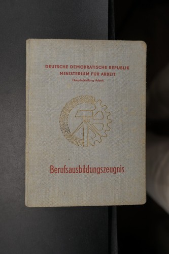 Berufsausbildungszeugnis ddr - berufsausbildungszeugnis,