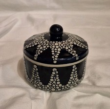 R. Merkelbach, Jugendstil Deckeldose Butterdose, Entwurf Albert Dausener gemarkt