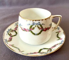 Zarte  JUGENDSTIL Mokkatasse SILESIA Hermann OHME Niedersalzbrunn um 1900 *TOP*