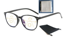 Gleitsichtbrille Lesebrille schwarz +1.0 +1.5 +2.0 +2.5 Dioptrien Anti-Blaulicht