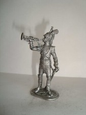 Zinnfigur - franz. Garde-Dragoner-Trompeter zu Fuß 1813, 54mm unbemalt
