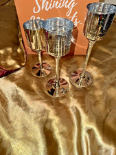 OVP! Neu! PartyLite Teelicht- / Votivkerzen Trio Celestial Mercury Glass P93797