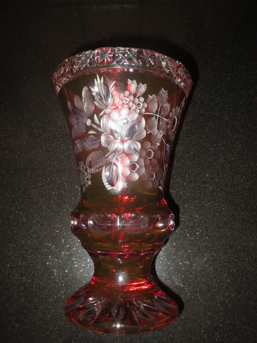 Blumenvase meißenglas - blumenvase,
