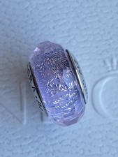 Original  Pandora Element, Charm Murano, retired, rosa, facettiert 