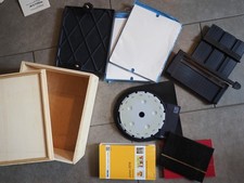 Briefmarken Zubehör Safe Briefmarken-Trockenpresse Zähnungsschlüssel usw...