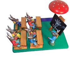 Unikat*Erzgebirge*Osterhasen*Diorama*Häschenschule*Handarbeit