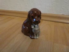 Figur Deko Hund mit Katze
