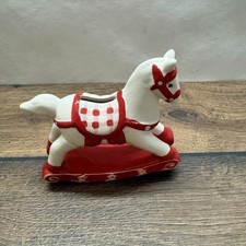Keramik Spardose Schaukelpferd