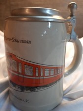 Bierkrug mit Zinndeckel