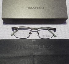 Titan Flex 830105 36 Brillenfassung *NEU* Scharz MattGun-Camouflage
