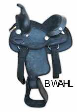 Westernsattel Pony Shetty CALI  schwarz mit Conchos 12 Zoll 30 cm Sitzfläche
