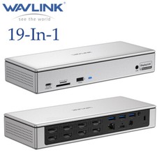 USB C TB4 Laptop Dock Dockingstation 4 HDMI 4 DP Multi Monitore DisplayLink Hub