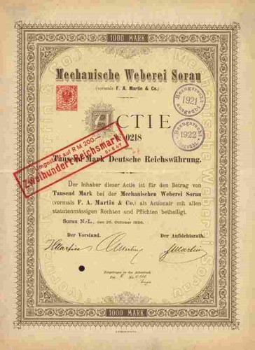 Mechanische weberei sorau - weberei,