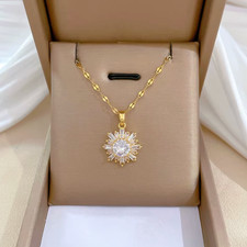 Damen Halskette Zirkonia