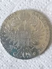 ÖSTERREICH MARIA-THERESIA TALER 1780 - 28,1 gr. - SILBERMÜNZE