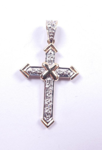 Anhänger diamant kreuz - kreuz, 9