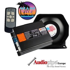 POLICE USA Sirene 200W + PA Druckkammer Lautsprecher + Kabel usw.