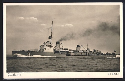 Geleitboot auf hoher see - hoher,
