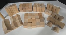 Wooden Building Blocks Set 60+