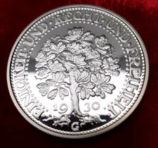 5 Reichsmark Eichenbaum 1930/ Prägung 2001/silber/ PP 