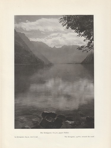 Aussicht vom königssee - aussicht, gegen