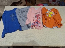 4 Langarm T-Shirts, Mädchen, Topolino, Okey, u.a. Gr. 92-104